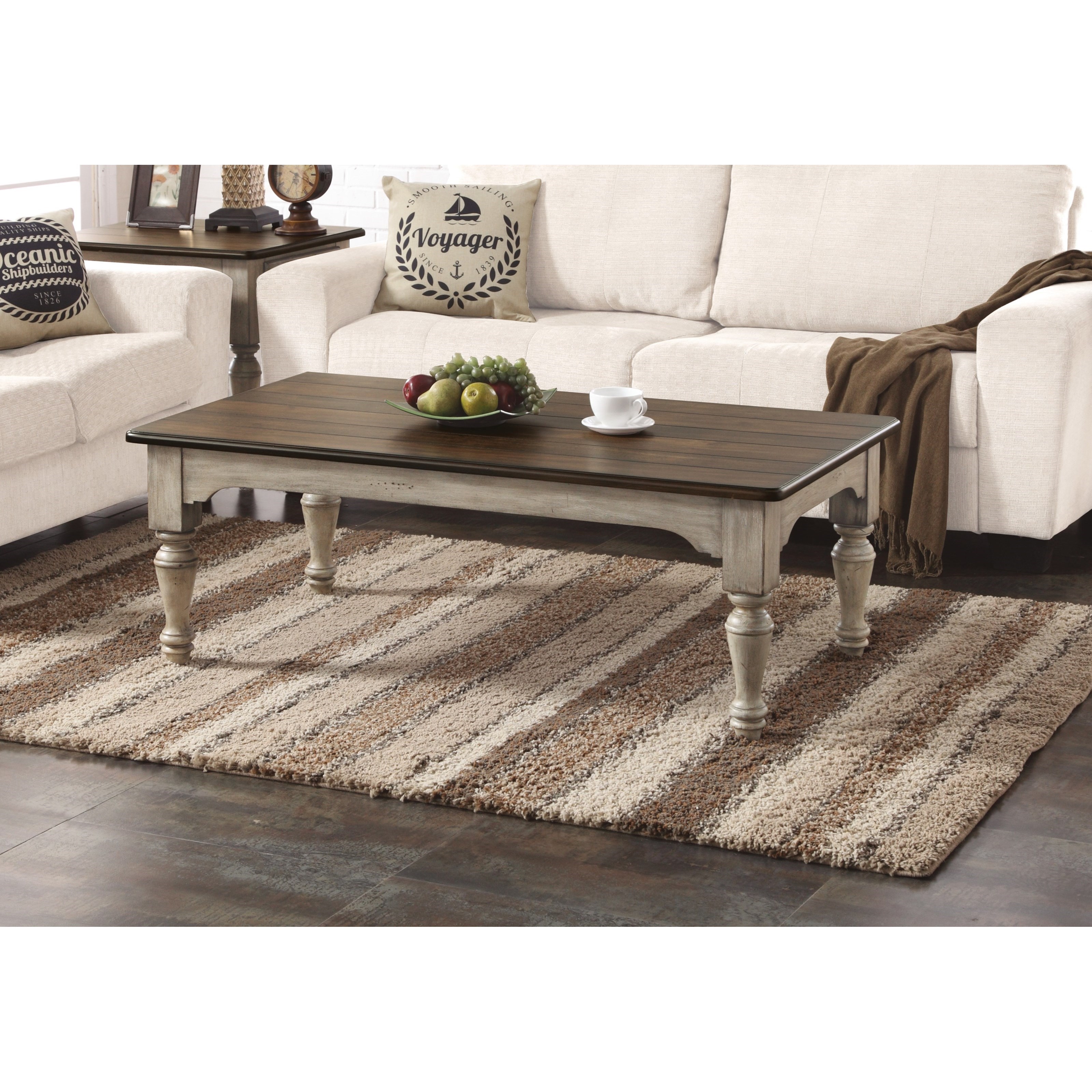 Flexsteel Wynwood Collection PlymouthRectangular Cocktail Table